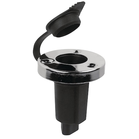 Seachoice Spare 3-Pin Light Base Assembly, Chrome plated cover w/plastic insert 8331